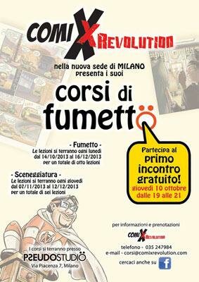 Nuovo corso di Fumetto con ComixRevolution e Pseudostudio