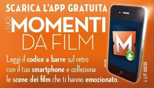 Su smartphone e tablet i 'Tuoi Momenti da Film'