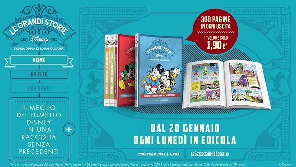 I primi sei volumi del capolavoro dei capolavori Disney! 